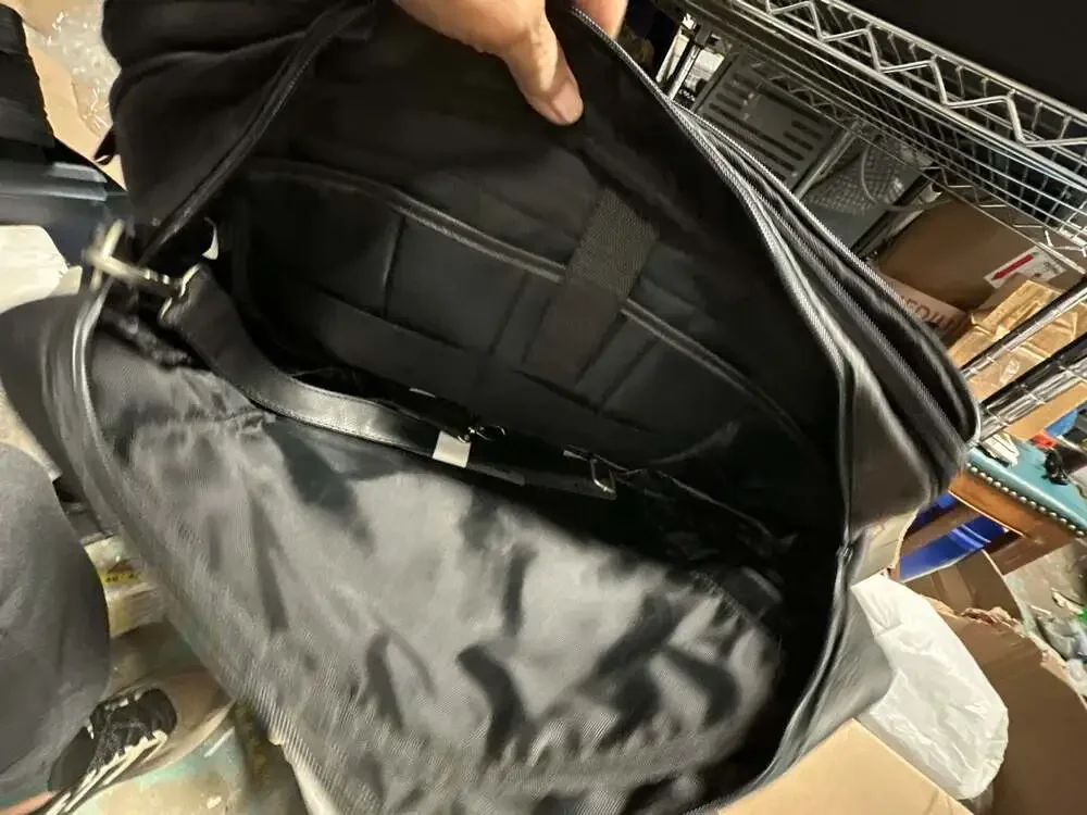 Genuine Leather Multi-Pocket Concealment Briefcase